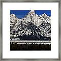 Tetons From Glacier View Overlook Framed Print