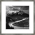 Tetons Snake River Framed Print