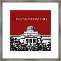 Texas A And M University - Dark Red Framed Print