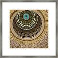 Texas Capitol Inside Of The Dome Framed Print