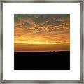 Texas Sunset Framed Print