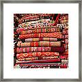 Textile Textures Framed Print