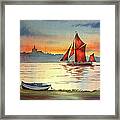 Thames Barge At Maldon Essex Framed Print