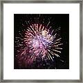 Thanks #skywest For A Cool Fireworks Framed Print