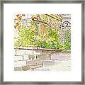 The Alley Stairway Framed Print