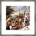 The Andrians A Free Copy After Titian Framed Print