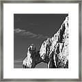 The Arch In Black And White Framed Print