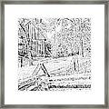 The Barn At The Oliver Miller Homestead - Side View Framed Print