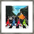 The Beatles Sgt Peppers Walk On Abby Road Framed Print