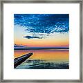 The Blue Hour-higgins Lake Framed Print