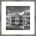 The Botanical Building In Black And White Framed Print