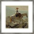 The Bridle Path.white Mountains Framed Print