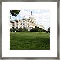 The Capitol Hill View Washington Dc Framed Print