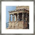 The Caryatid Porch Of The Erechtheion Framed Print