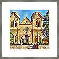 The Cathedral Basilica Of St Francis Of Assisi In Sante Fe Framed Print