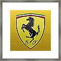 The Cavallino Rampante Symbol Of Ferrari Framed Print