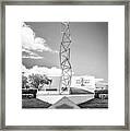 The Challenger Memorial 2 - Bayfront Park - Miami - Black And White Framed Print
