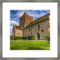 The Church At Dover Castle Framed Print