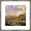 The Coast Of Genoa Framed Print