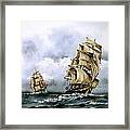 The Cutty Sark And The Red Clipper Framed Print