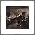 The Declaration Of Independence, July 4, 1776 Framed Print