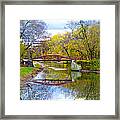 The Delaware Canal Near New Hope Pa In Autumn Framed Print