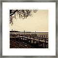 The Docks On Lake Minnetonka Framed Print