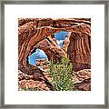 The Double Arch - Arches National Park Framed Print