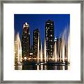 The Dubai Fountains Framed Print