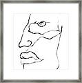 The Face Framed Print