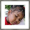 The Face Of A Child Framed Print