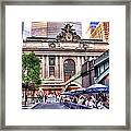 The Face Of Grand Central Terminal Framed Print