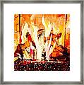 The Firepit Framed Print