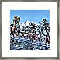 The Fountains At The Inner Harbor Framed Print