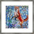 The Fox And The Grapes Framed Print