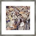The French Force Rushed Forward To Take Framed Print