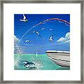The Great Catch 2 Framed Print