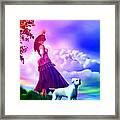 The Gypsy And Her Dog Gypsy Framed Print