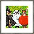 The Halloween Gang Framed Print