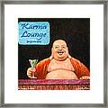 The Happy Buddha... Framed Print