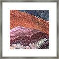 The Hill Of Seven Colors Argentina Framed Print