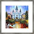The Hours On Jackson Square Framed Print