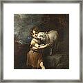 The Infant Saint John With The Lamb Framed Print