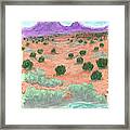 The Land In Between Framed Print