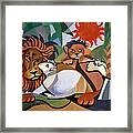The Lion And The Lamb Framed Print