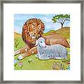 The Lion And The Lamb Framed Print