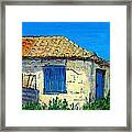 The Little Mud Brick House Koroni Framed Print