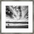 The Loneliness Of A Surfer Framed Print