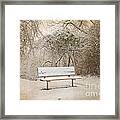 The Lonely Bench Framed Print