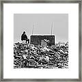 The Lonely Fisherman Framed Print